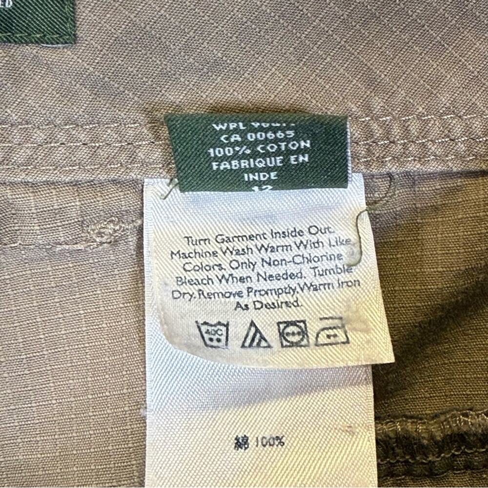 Eddie Bauer Khaki Cotton Capris. Size 12. In excellent used condition! - Picture 6 of 6